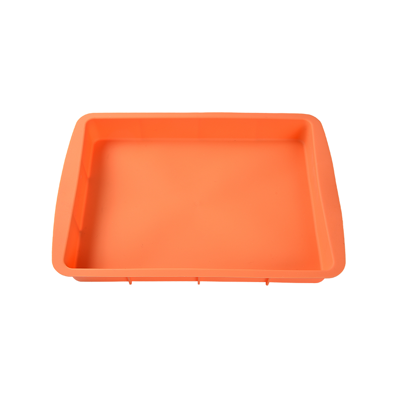 Square pan silicone bakeware & cake mould with handle