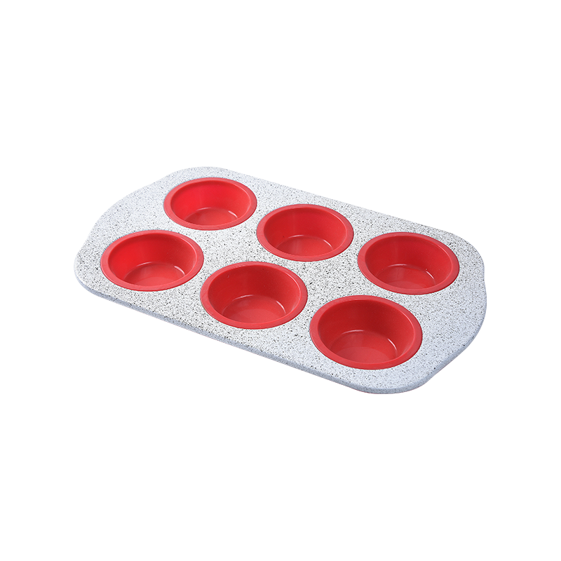 6 Cup muffin mould silicone bakeware & cake mould