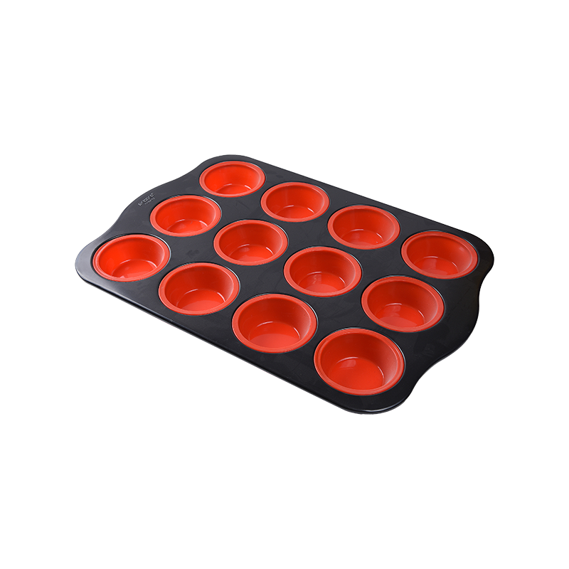 12 Cup muffin mould silicone bakeware & cake mould