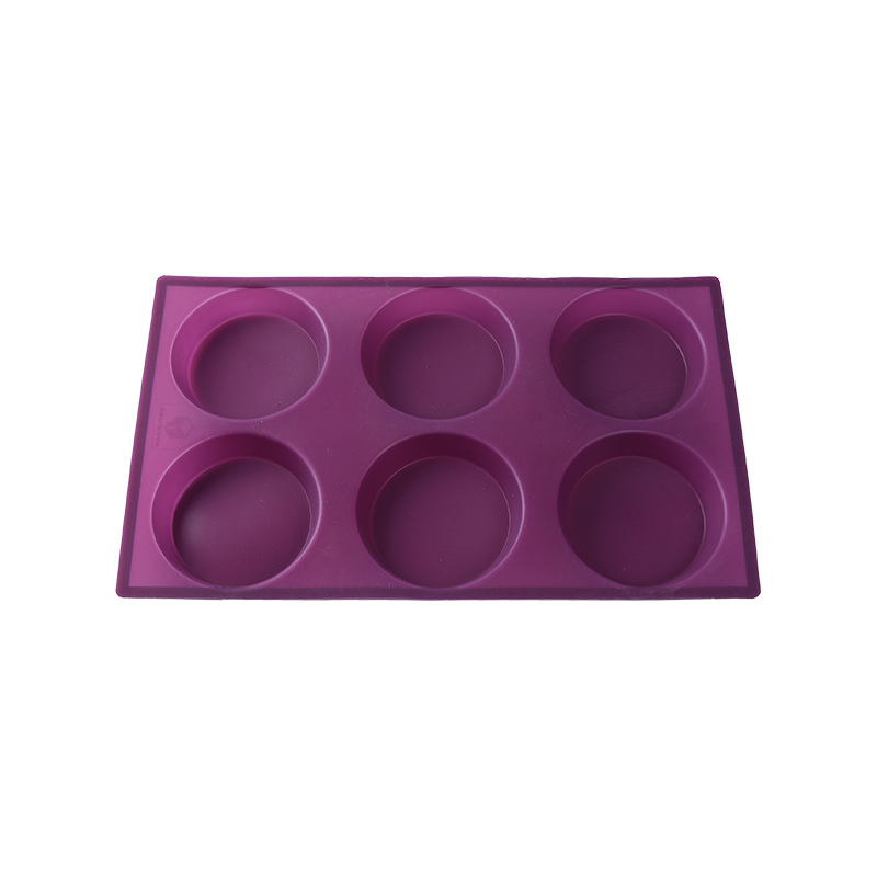 6 Cup flower shape muffin silicone bakeware & cake mould