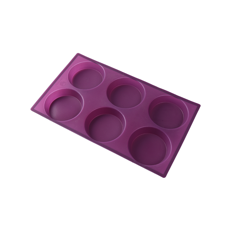 6 Cup flower shape muffin silicone bakeware & cake mould