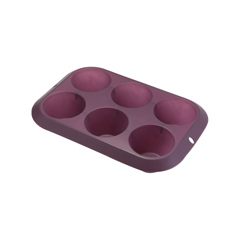 6 Cup deep muffin silicone bakeware & cake mould