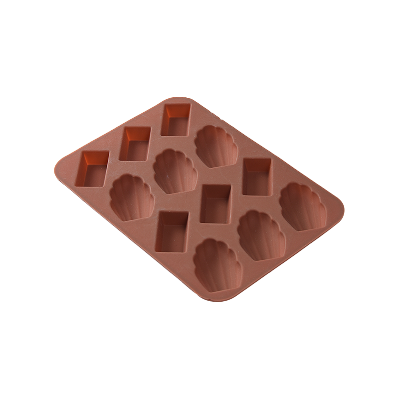 SY6508 silicone chocolate mould/12 cup rectangular&conch