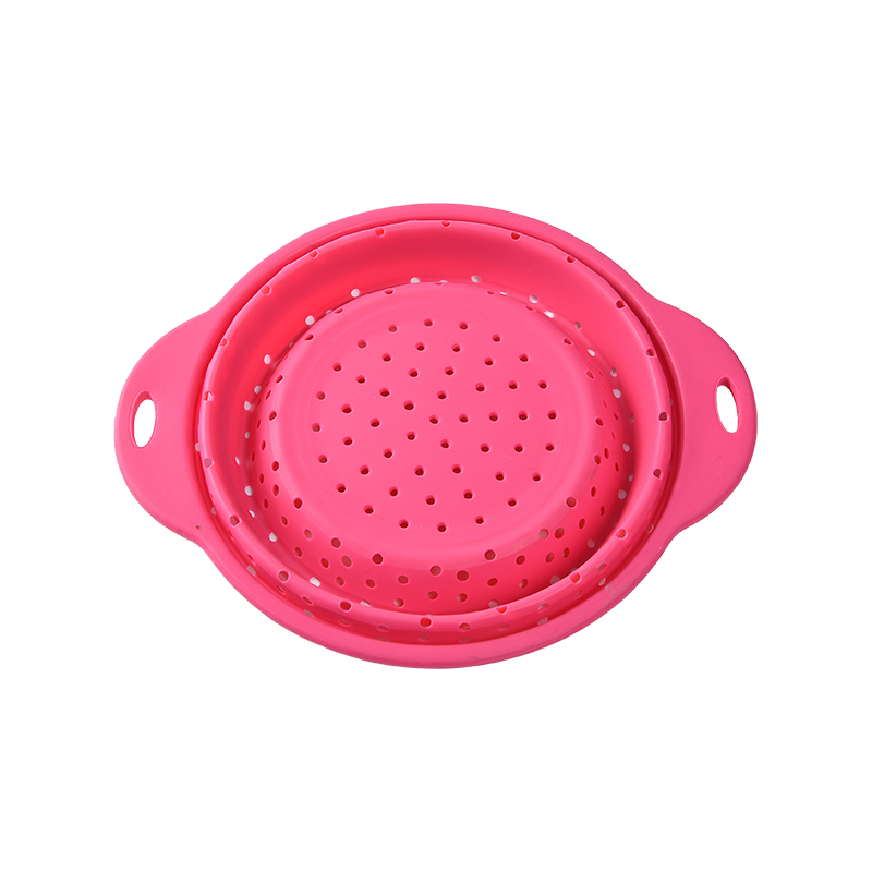 SY3017B silicone foldable colander/middle