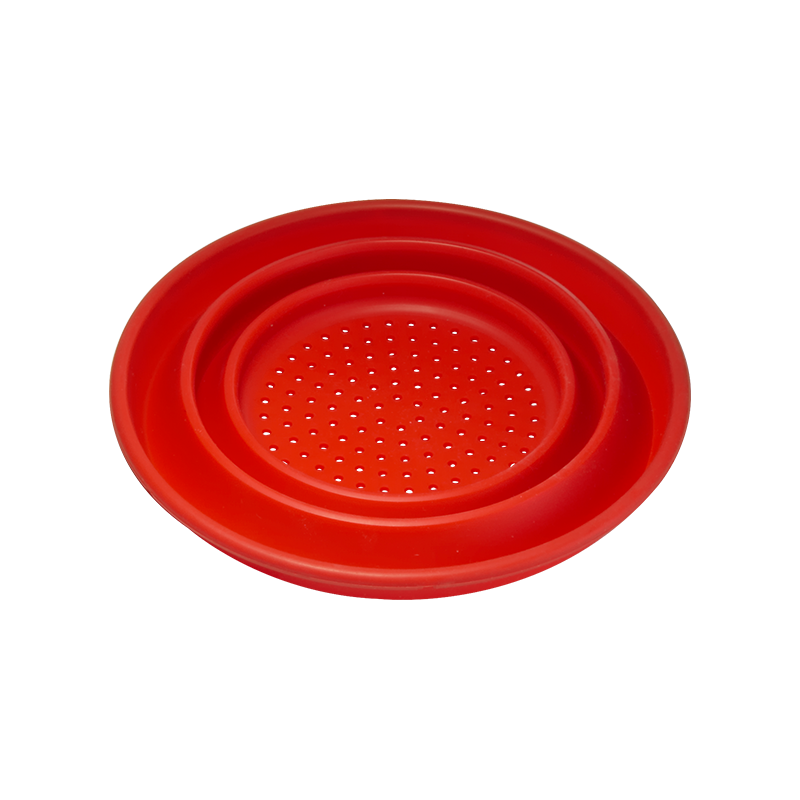SY3011 silicone foldable colander round