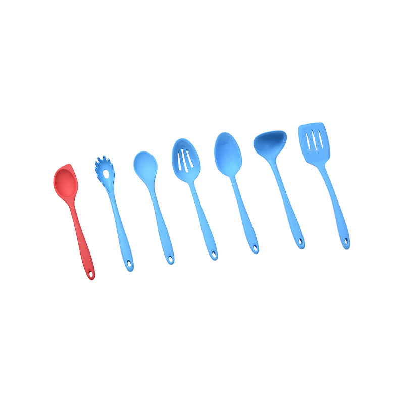 Food grade kitchenware 7 pcs Silicone kitchen utensils set silicone cooking tools